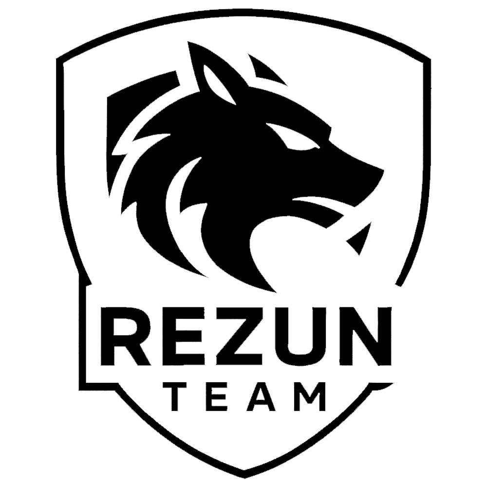 Logo Rezun Team w wersji czarnej